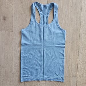 Lululemon Swiftly Tech Racerback Tank Top Light Blue Size 4